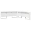 vidaXL T&ecirc;te de lit de rangement Blanc 200 cm Bois d'ing&eacute;nierie
