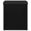 vidaXL Banc de rangement Ch&ecirc;ne noir 42 x 42 x 45 cm Bois d'ing&eacute;nierie