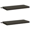 vidaXL Coussins de banc 2 pi&egrave;ces SOEST 2 pc 100 % polyester Anthracite