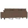 vidaXL Canap&eacute; &agrave; 3 places Marron 180 cm Tissu