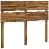 vidaXL T&ecirc;te de lit en bois brut ROSTOCK Naturel 150 cm