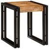 vidaXL Table Gigogne 3 pcs Bois de Mangue Massif et M&eacute;tal