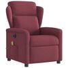 vidaXL Fauteuil de massage inclinable &eacute;lectrique Rouge bordeaux Tissu