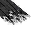 vidaXL Attache de c&acirc;ble 250 pc 7,9 x 700 mm Noir