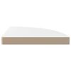 vidaXL &Eacute;tag&egrave;re d'angle flottante blanc brillant 35x35x3,8 cm MDF