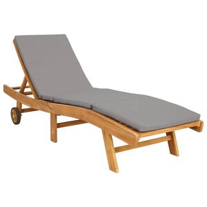 vidaXL Transat Polyester Marron et gris clair