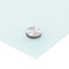 vidaXL Dosserets de cuisine 2 pcs blanc 70x60 cm verre tremp&eacute;