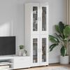 vidaXL Haut Armoire FLORIN Blanc 60 x 35 x 182 cm Bois d'ing&eacute;nierie