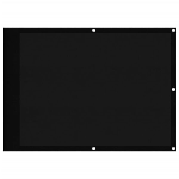 vidaXL Écran de balcon noir 75x700 cm 100% polyester oxford
