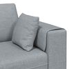 vidaXL Canap&eacute; avec coussin 3 pcs Gris clair tissu