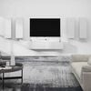 vidaXL Ensemble de meubles TV 6 pcs Blanc Bois d'ing&eacute;nierie