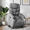 vidaXL Fauteuil inclinable Gris clair Tissu