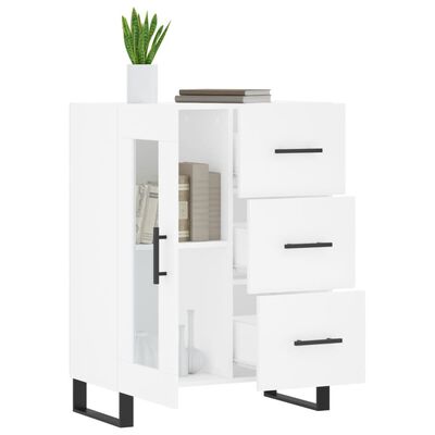 vidaXL Buffet blanc 69,5x34x90 cm bois d'ingénierie