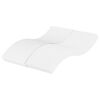 vidaXL Matelas en mousse blanc 120x200 cm duret&eacute; H2 H3