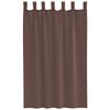 vidaXL Rideaux en voile avec passants 2 pcs marron