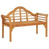 vidaXL Banc de jardin 125 cm Bois d'acacia solide