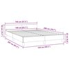 vidaXL Cadre de lit sans matelas taupe 140x200 cm tissu