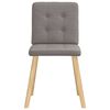 vidaXL Chaises &agrave; manger lot de 6 taupe tissu