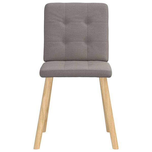 vidaXL Chaises &agrave; manger lot de 6 taupe tissu
