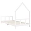 vidaXL Cadre de lit pour enfants blanc 90x190 cm bois de pin massif