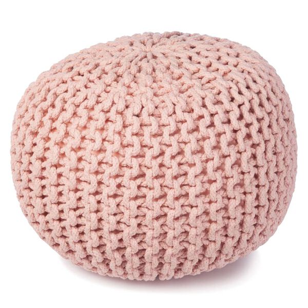 KidsDepot Pouf Bundy 40x32 cm Coton Rose