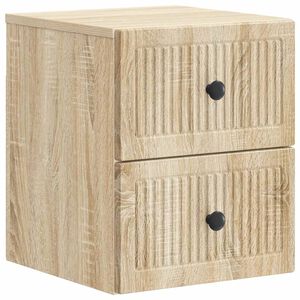 vidaXL Cabinet de chevet mural Ch&ecirc;ne Sonoma 33 x 34,5 x 40 cm