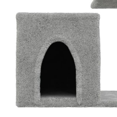 vidaXL Arbre à chat avec griffoirs en sisal gris clair 50,5 cm