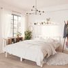 vidaXL Cadre de lit sans matelas blanc bois massif 140x200 cm
