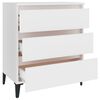 vidaXL Buffet Blanc 60x35x69 cm Bois d’ingénierie