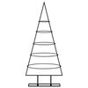 vidaXL Arbre de Noël en métal pour décoration noir 90 cm