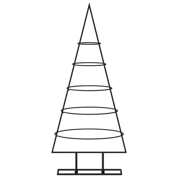 vidaXL Arbre de Noël en métal pour décoration noir 90 cm