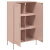 vidaXL Buffet haut rose 68x39x113 cm acier