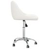 vidaXL Chaises pivotantes &agrave; manger lot de 6 blanc similicuir