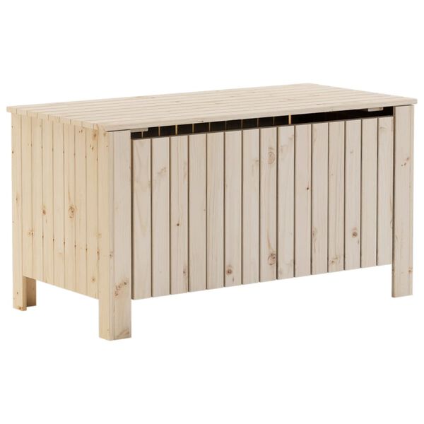 vidaXL Bo&icirc;te de rangement avec couvercle RANA bois massif de pin