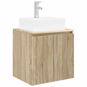 vidaXL Vanit&eacute; de lavabo mural Ch&ecirc;ne Sonoma 49,5 x 41 x 62,5 cm