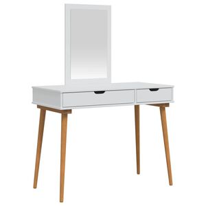 vidaXL Ensemble de Coiffeuse FAUSKE 2 pc Blanc 100 x 50 x 143 cm