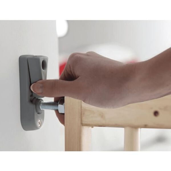 Mac Lean Barri&egrave;re de s&eacute;curit&eacute; pour b&eacute;b&eacute; 64-100 cm Bois naturel