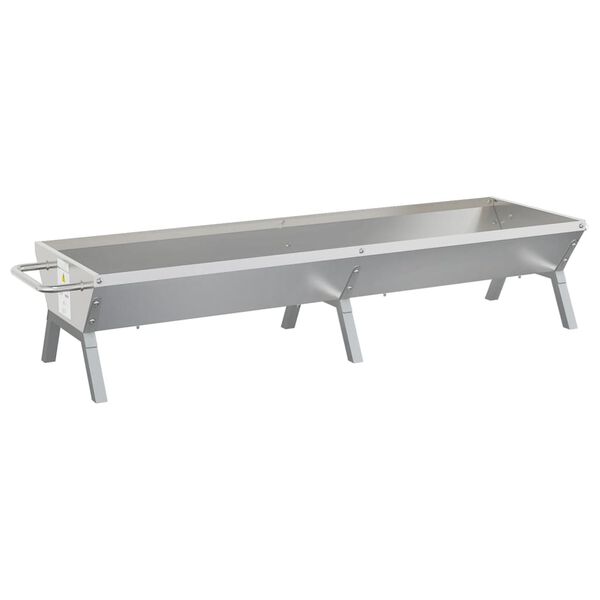 vidaXL Plateau pour barbecue Argenté 158x42x31 cm Acier inoxydable