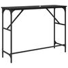 vidaXL Table console Ch&ecirc;ne noir 100 x 32 x 75 cm Bois d'ing&eacute;nierie
