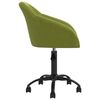 vidaXL Chaises pivotantes &agrave; manger lot de 2 vert clair velours