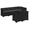 vidaXL Canap&eacute; de Jardin 7 Places avec Coussins Look Rattan PP