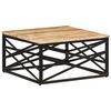vidaXL Table basse 68x68x35 cm Bois de manguier massif