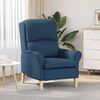 vidaXL fauteuil Bleu 76 x 94 x 102 cm tissu