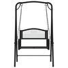 vidaXL Balancelle 124 cm Noir Acier