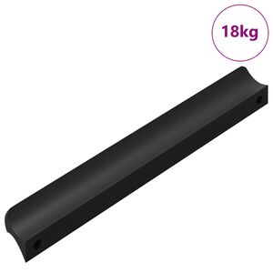 vidaXL Poign&eacute;e 973 pi&egrave;ces Noir 106 x 7,4 x 15,5 mm Aluminium