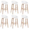 vidaXL Ensemble de bar 7 pcs Blanc