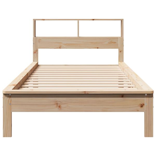 vidaXL Lit biblioth&egrave;que sans matelas 90x200 cm bois de pin massif