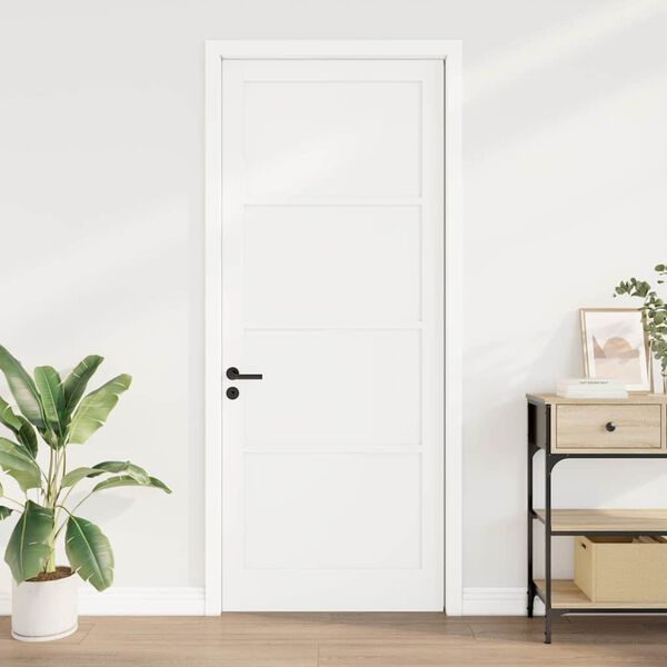vidaXL Porte int&eacute;rieure ORKDAL Blanc 93 x 232 cm Contreplaqu&eacute;