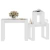 vidaXL Tables gigognes 3 pièces Bois d'ingénierie blanc