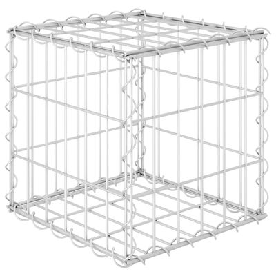 vidaXL Lit surélevé cube à gabion Fil d'acier 30x30x30 cm